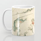 Battle Of The Frogs - Kawanabe Kyosai Coffee Mug Gallery Image 3
