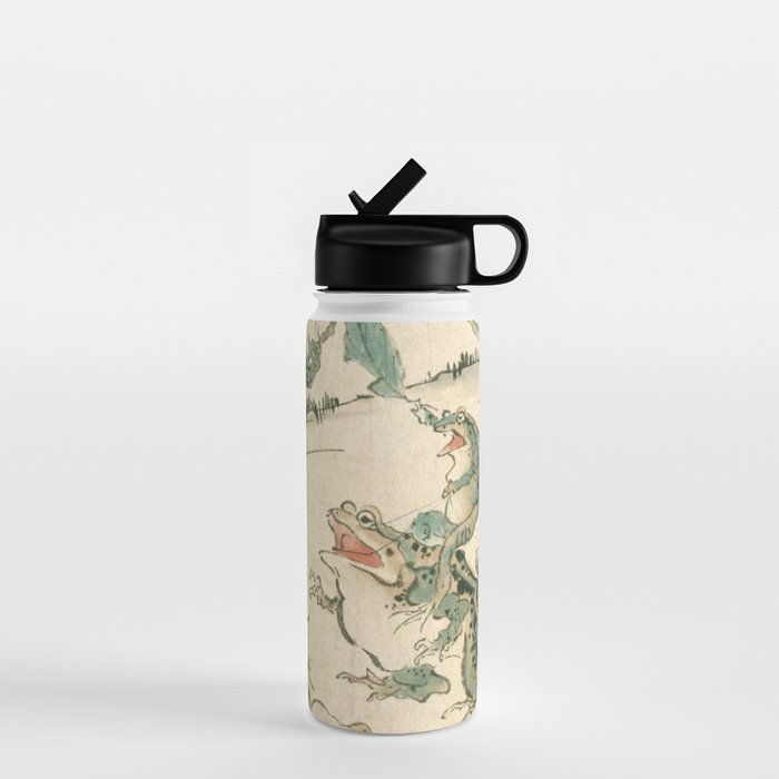 Battle Of The Frogs - Kawanabe Kyosai Water Bottle Gallery Image 1
