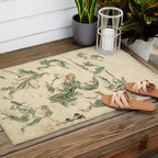 Battle Of The Frogs - Kawanabe Kyosai Outdoor Rug Gallery Image 2