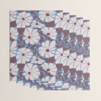 Retro modern white daisies illustration  Wrapping Paper Gallery Image 3