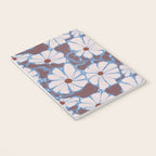 Retro modern white daisies illustration  Notebook Gallery Image 3