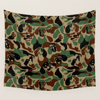 Dachshund  Camouflage Wall Tapestry Gallery Image 4