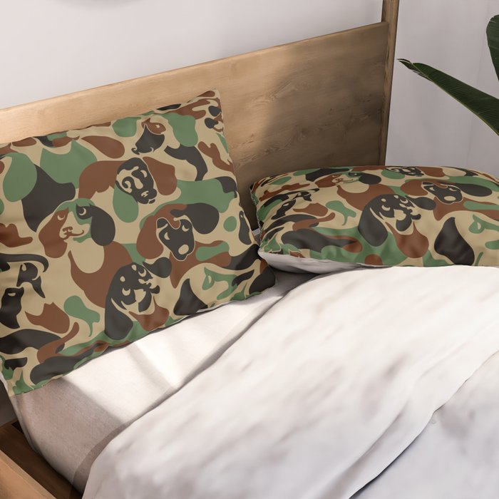 Dachshund  Camouflage Pillow Sham Gallery Image 2