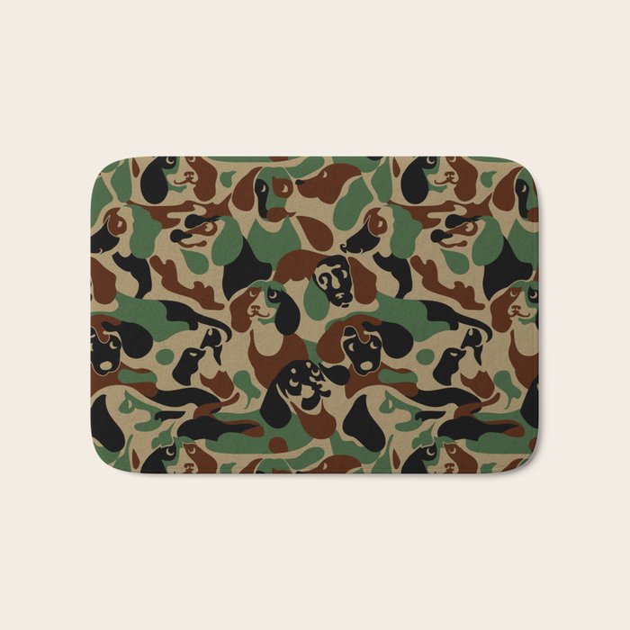 Dachshund  Camouflage Bath Mat Gallery Image 1
