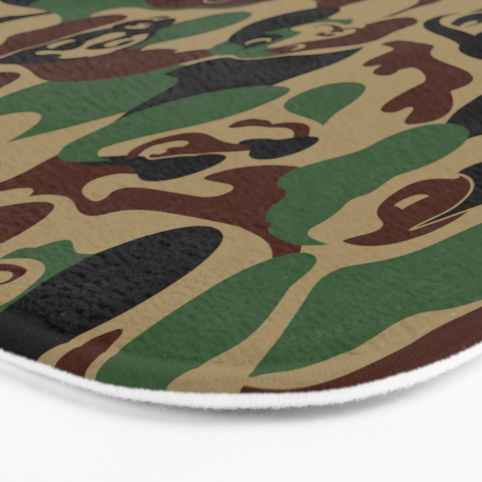 Dachshund  Camouflage Bath Mat Gallery Image 3