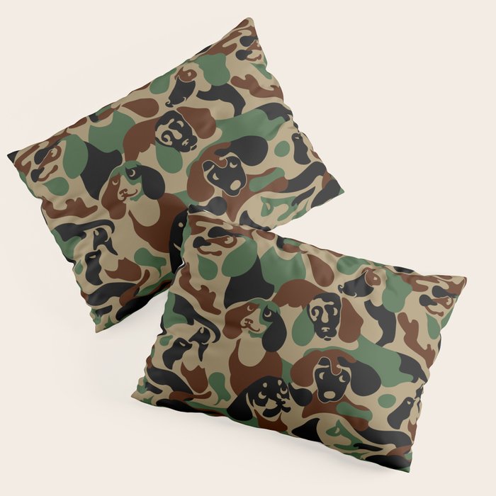 Dachshund  Camouflage Pillow Sham Gallery Image 1