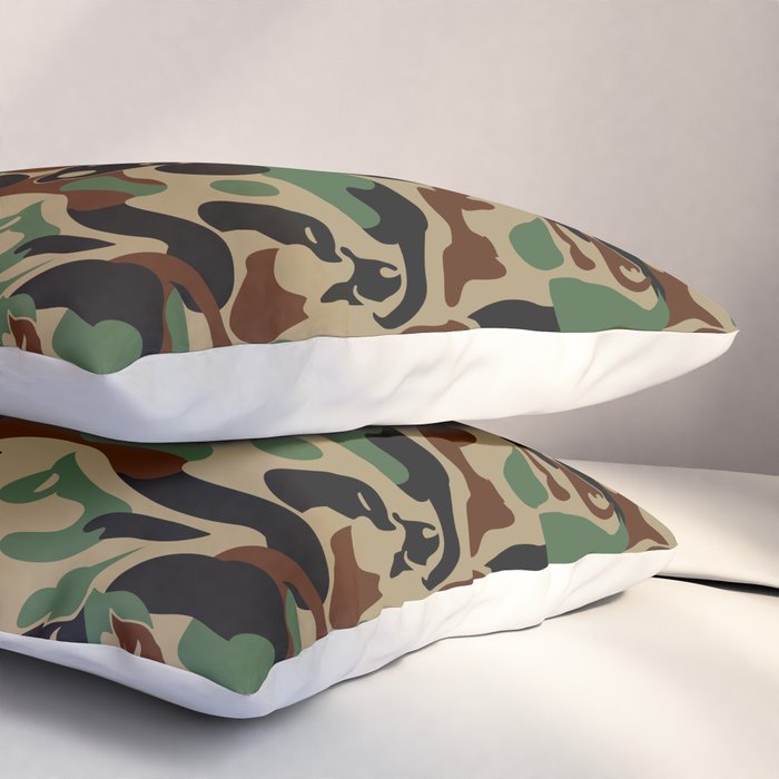 Dachshund  Camouflage Pillow Sham Gallery Image 3