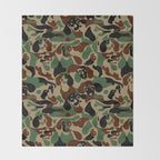 Dachshund  Camouflage Throw Blanket Gallery Image 2