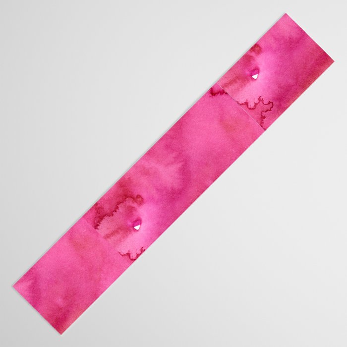 Blush pink magenta watercolor paint gradient Table Runner Gallery Image 3