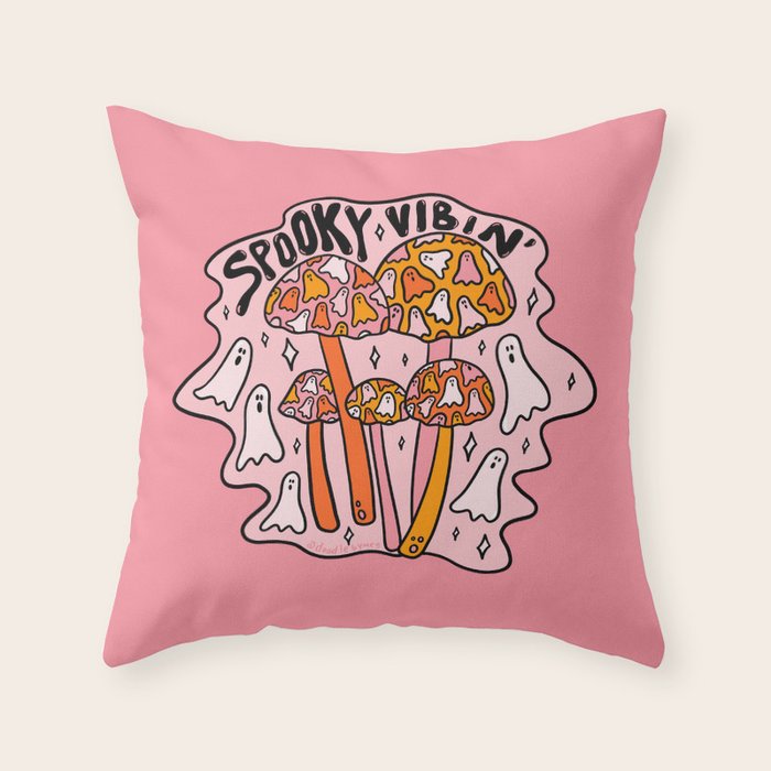 Spooky Vibin' Throw Pillow Gallery Image 6