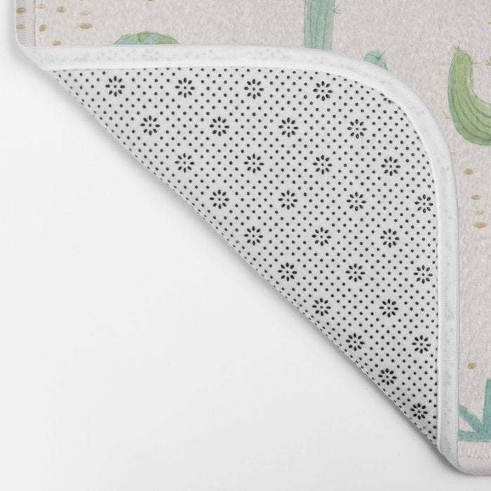 Armadillos in the Desert - Watercolor Bath Mat Gallery Image 2