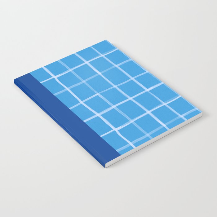 Abstract Tennis Net Pattern in Sky Blue Notebook Gallery Image 1