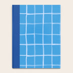 Abstract Tennis Net Pattern in Sky Blue Notebook Gallery Image 4