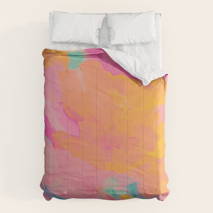 full color abstract sunset Comforter Gallery Image 6