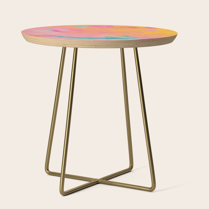 full color abstract sunset Side Table Gallery Image 1