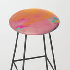 full color abstract sunset Stool Gallery Image 2