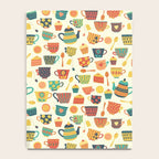 Vintage tea party - tea cups and sweets beige Notebook Gallery Image 4