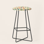 Vintage tea party - tea cups and sweets beige Stool Gallery Image 1
