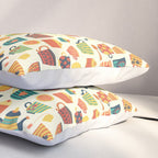 Vintage tea party - tea cups and sweets beige Pillow Sham Gallery Image 3