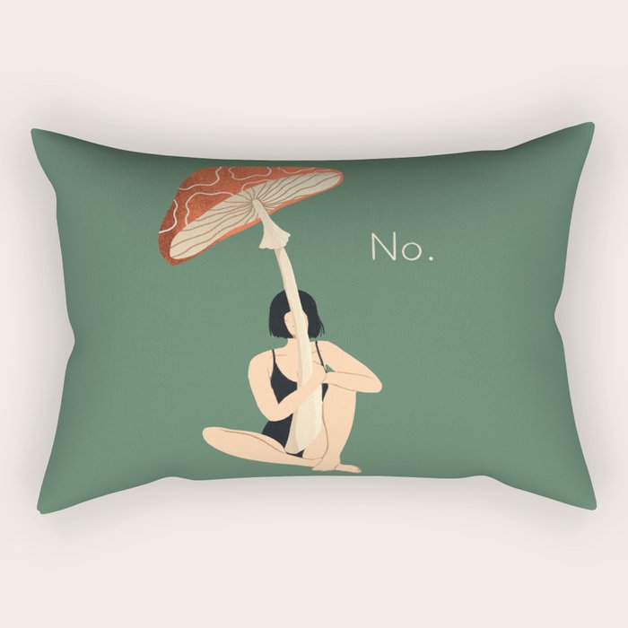 Mushroom Defiance  Rectangular Pillow Gallery Image 2