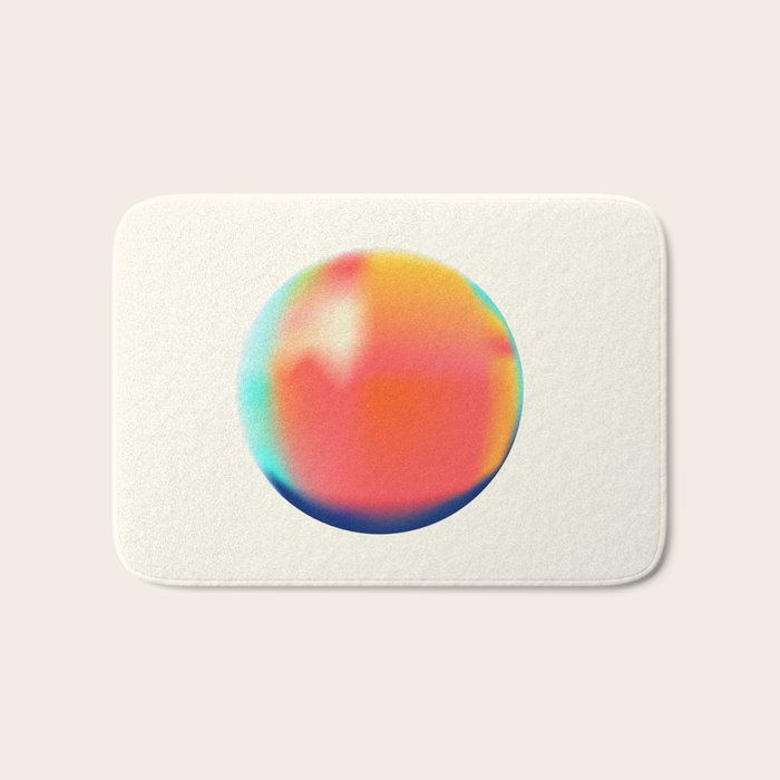 Bright Gradient Sphere  Bath Mat Gallery Image 1