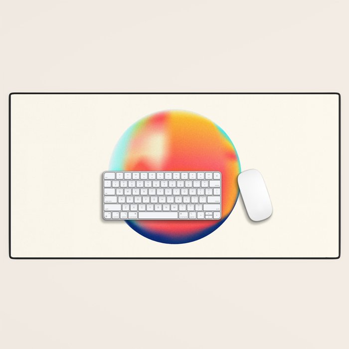 Bright Gradient Sphere  Desk Mat Gallery Image 1