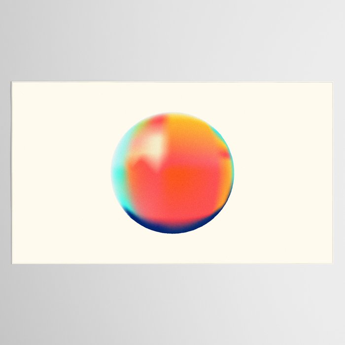 Bright Gradient Sphere  Tablecloth Gallery Image 2