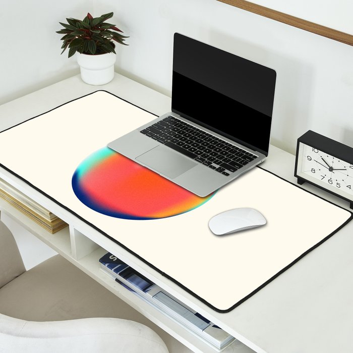 Bright Gradient Sphere  Desk Mat Gallery Image 2