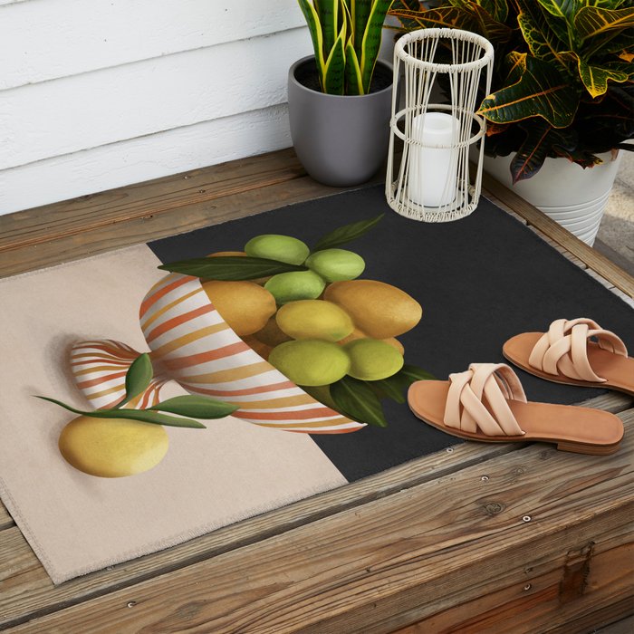 Golden Citrus 2 Outdoor Rug Gallery Image 2