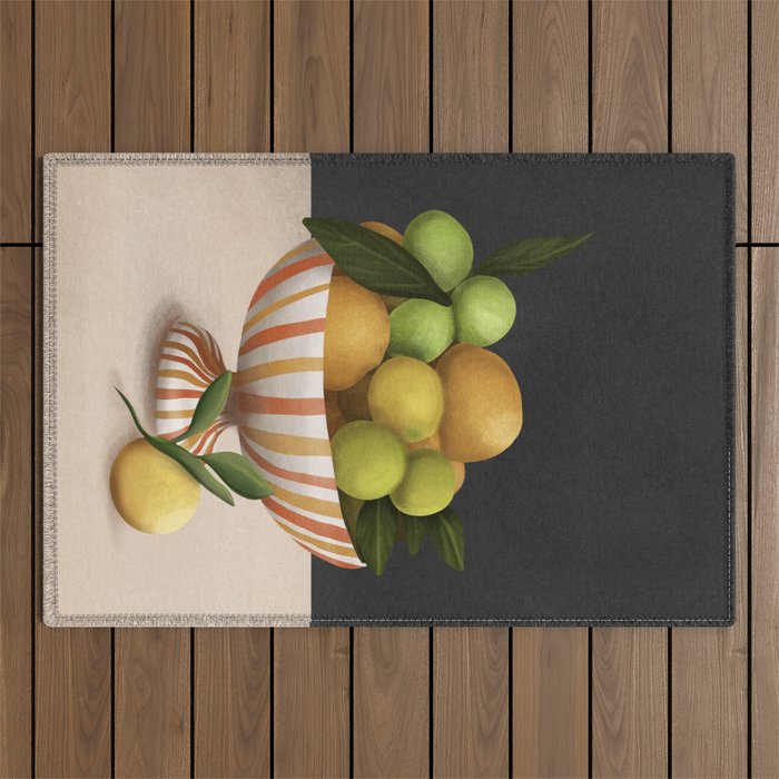 Golden Citrus 2 Outdoor Rug Gallery Image 1