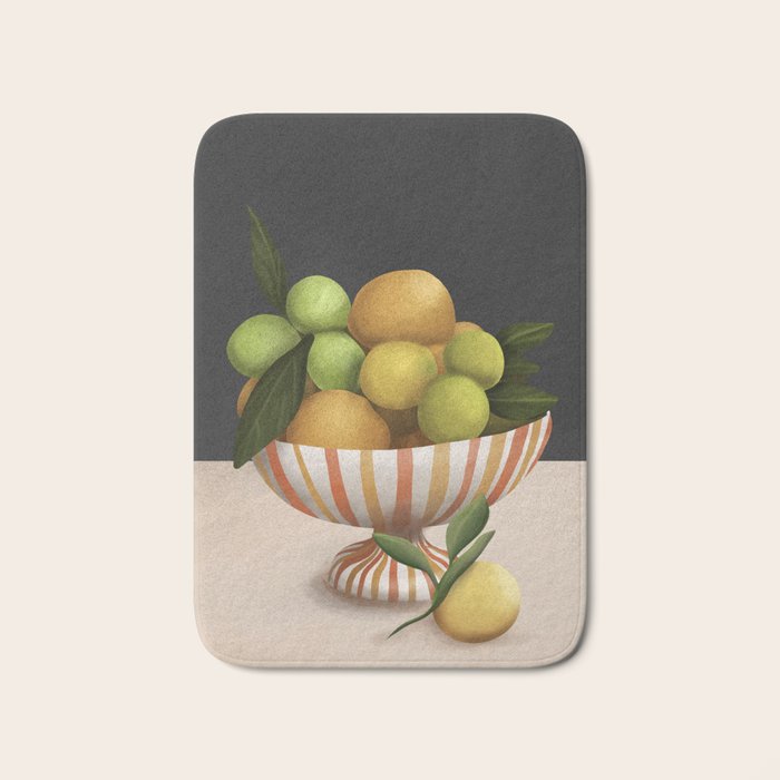 Golden Citrus 2 Bath Mat Gallery Image 1