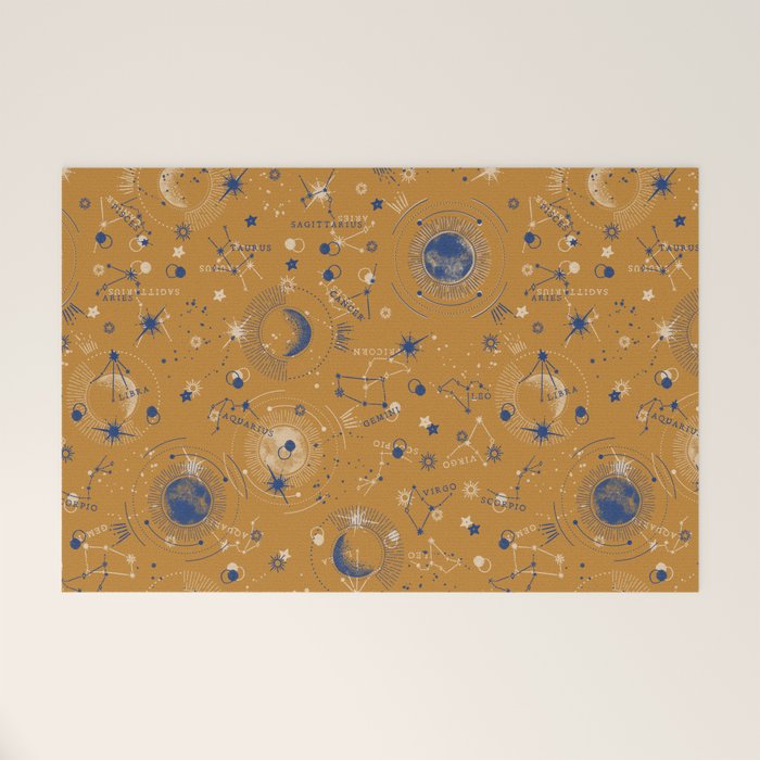 Zodiac abstract YB 1 Welcome Mat Gallery Image 1