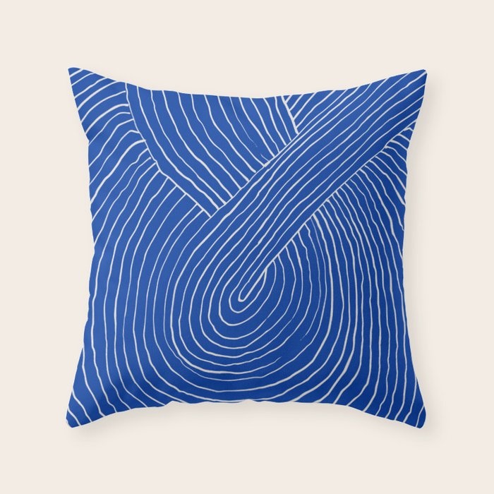 Strokes 01: Chathams Blue Edition  Throw Pillow Gallery Image 6