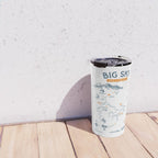 Big Sky, Montana Hiking & Recreation Trail Map Travel Mug Gallery Image 4