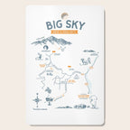 Big Sky, Montana Hiking & Recreation Trail Map Cutting Board Gallery Image 1