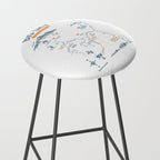 Big Sky, Montana Hiking & Recreation Trail Map Stool Gallery Image 2