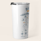 Big Sky, Montana Hiking & Recreation Trail Map Travel Mug Gallery Image 3