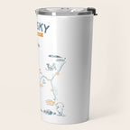 Big Sky, Montana Hiking & Recreation Trail Map Travel Mug Gallery Image 2