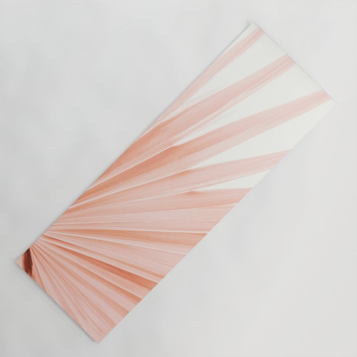 Blush Pink Fan Palm Yoga Mat Gallery Image 1
