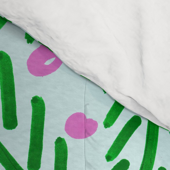 Winter Berries & Pine Branches in Green Comforter Gallery Image 4