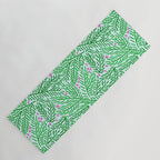 Winter Berries & Pine Branches in Green Yoga Mat Gallery Image 1