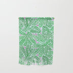 Winter Berries & Pine Branches in Green Wall Hanging Gallery Image 1