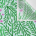 Winter Berries & Pine Branches in Green Wall Tapestry Gallery Image 3