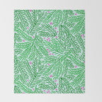 Winter Berries & Pine Branches in Green Throw Blanket Gallery Image 2