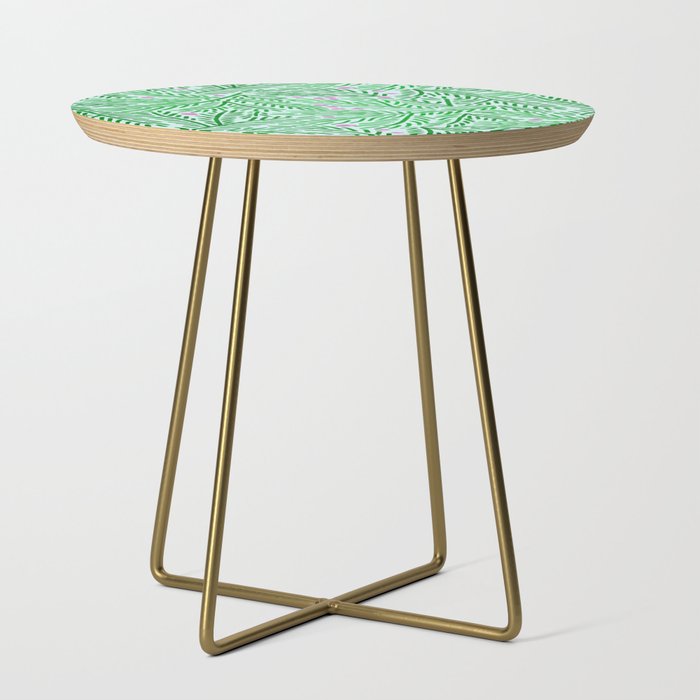 Winter Berries & Pine Branches in Green Side Table Gallery Image 1