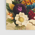 Vintage & Shabby Chic -  Nostalgic Winter Florals Pattern Poster Gallery Image 3