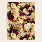 Vintage & Shabby Chic -  Nostalgic Winter Florals Pattern Poster Gallery Image 4