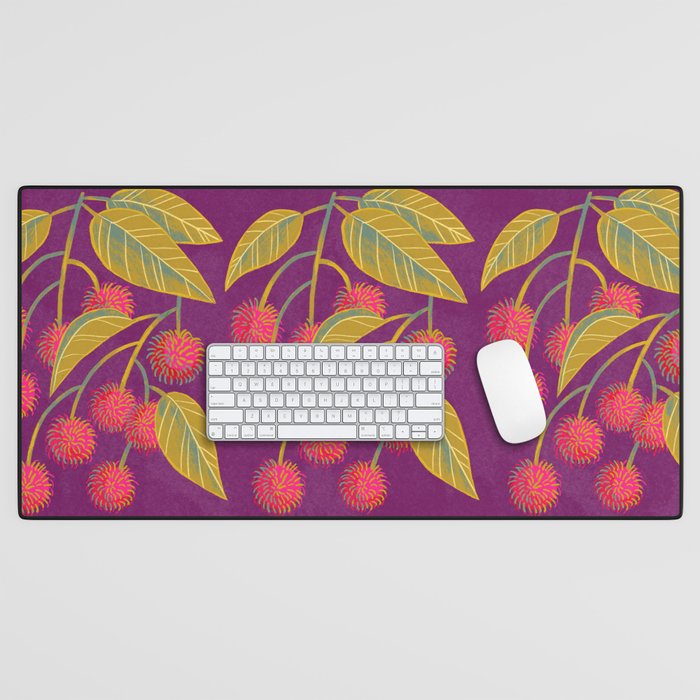 Rambutan Fruit Desk Mat Gallery Image 1