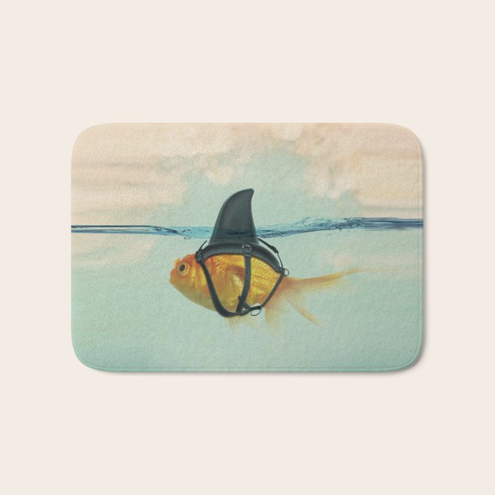 Brilliant DISGUISE - Goldfish with a Shark Fin Bath Mat Gallery Image 1