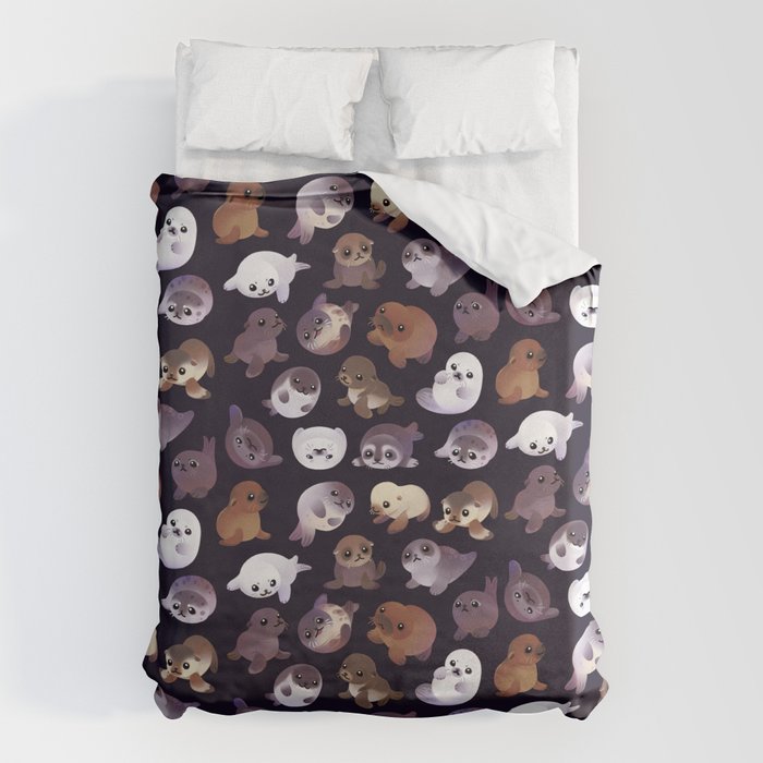 Seal pup - dark Duvet Cover Gallery Image 6